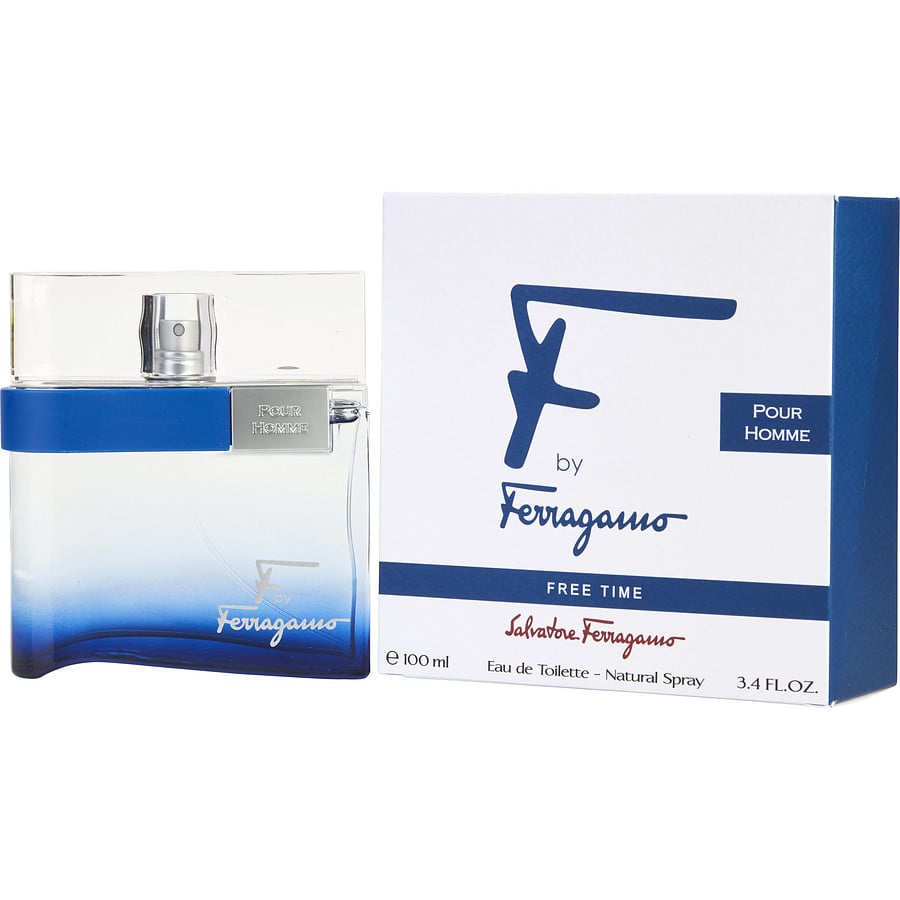 F By Ferragamo Free Time | Eau De Toilette | Spray 3.4 Fl Oz | For Men