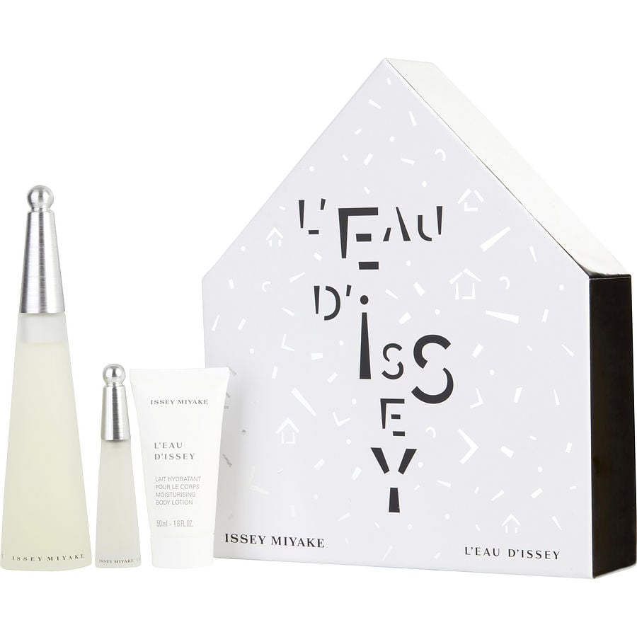 L'Eau d'Issey | Eau De Toilette Spray 3.3 oz & Body Lotion 1.6 oz & Eau De Toilette Spray 0.33 oz Mini | For Women