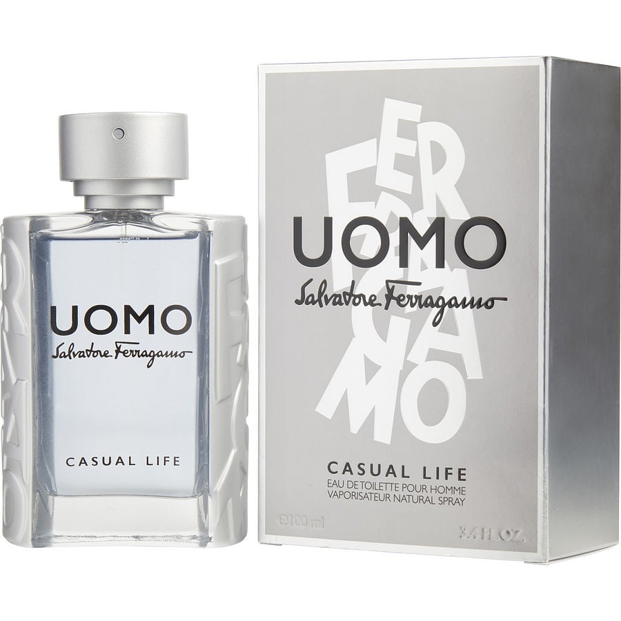 Salvatore Ferragamo Uomo Casual Life | Eau De Toilette | Spray 3.4 Fl Oz | For Men