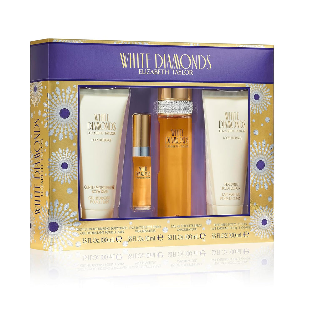 White Diamonds | 4 Piece Gift Set | For Women