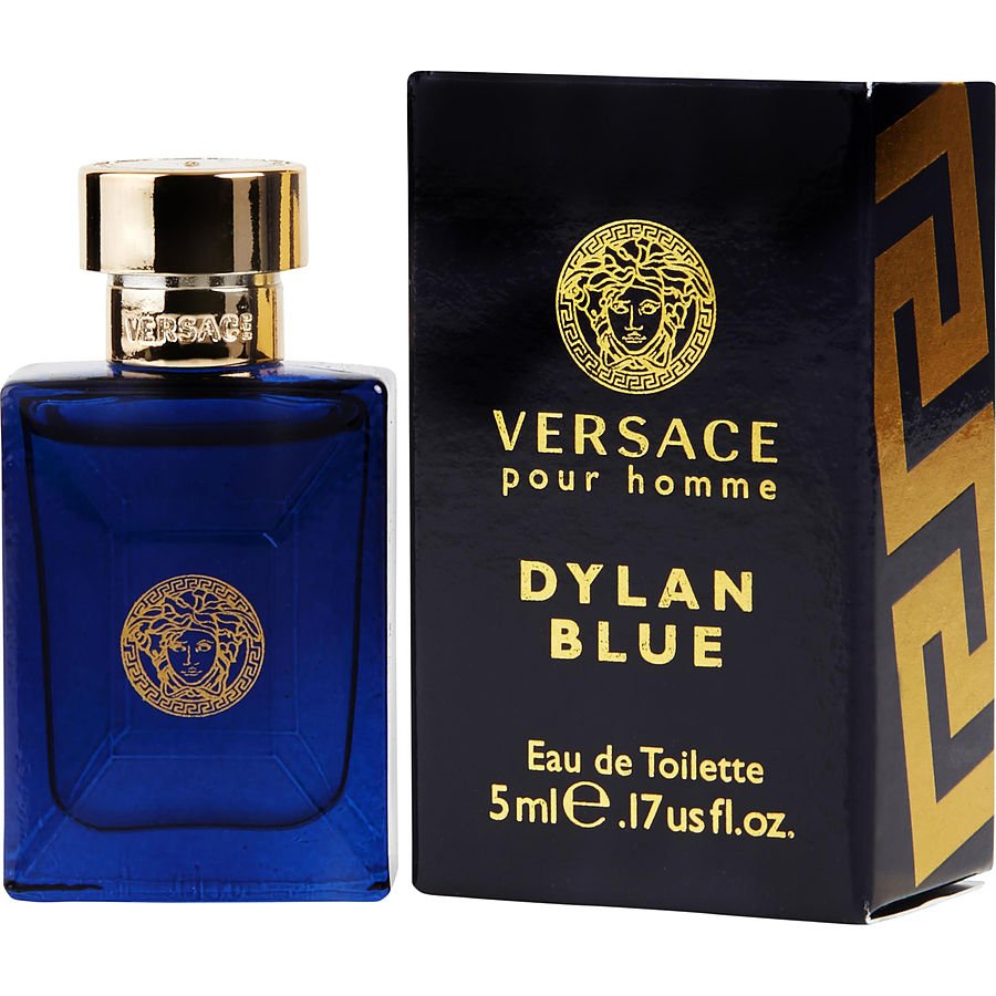 Versace Dylan Blue | Eau De Toilette | Splash 0.17 Fl Oz Mini  | For Men