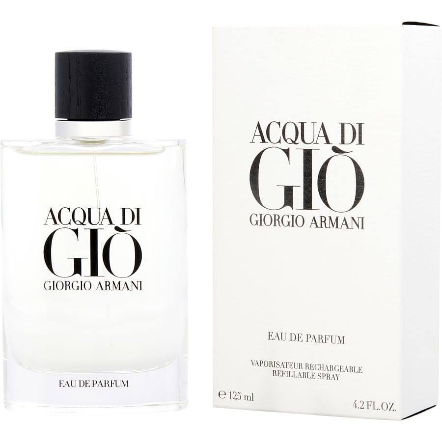 Acqua Di Gio | Eau De Parfum | Spray (Refillable) 4.2 Fl Oz | For Men