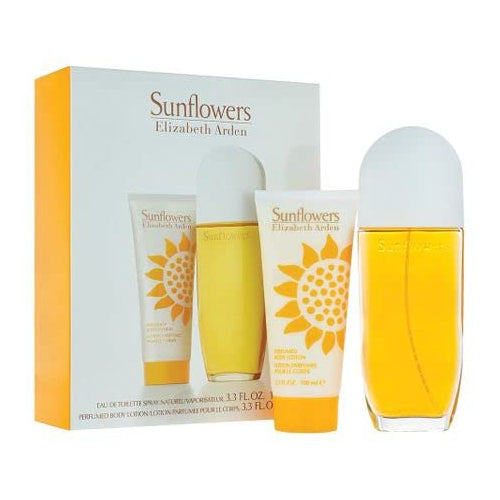 Sunflowers | 2 Pc Gift Set |  Eau De Toilette  3.3 oz | Body Lotion 3.3 oz | For Women