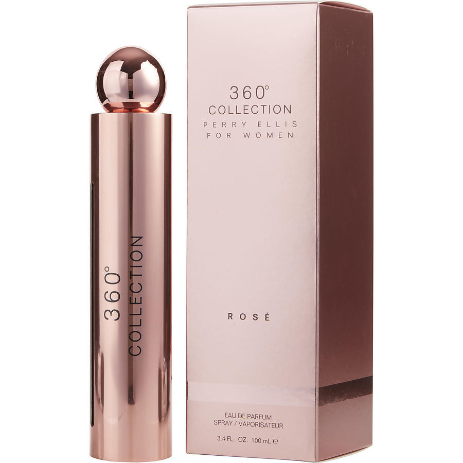 Perry Ellis 360 Collection Rose | Eau de Parfum | Spray, 3.4 Fl Oz | For Women