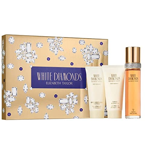 White Diamonds | Set EDT Spray 3.3 & Body Lotion 3.3 oz & Body Wash 3.3 oz | For Women