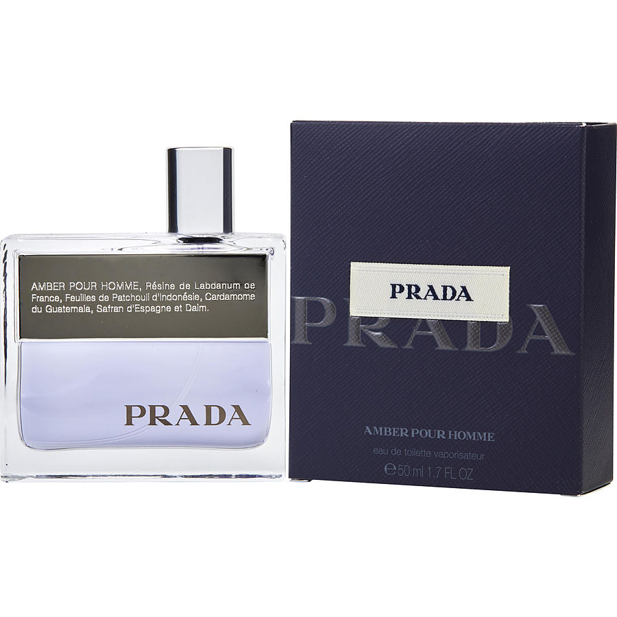 Prada Amber | Eau de Toilette | Spay 1.7 Fl Oz | For Men